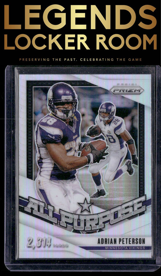 2024 Panini Prizm #9 Adrian Peterson All Purpose Silver Prizm