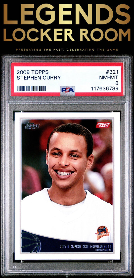 2009 Topps #321 Stephen Curry PSA 8