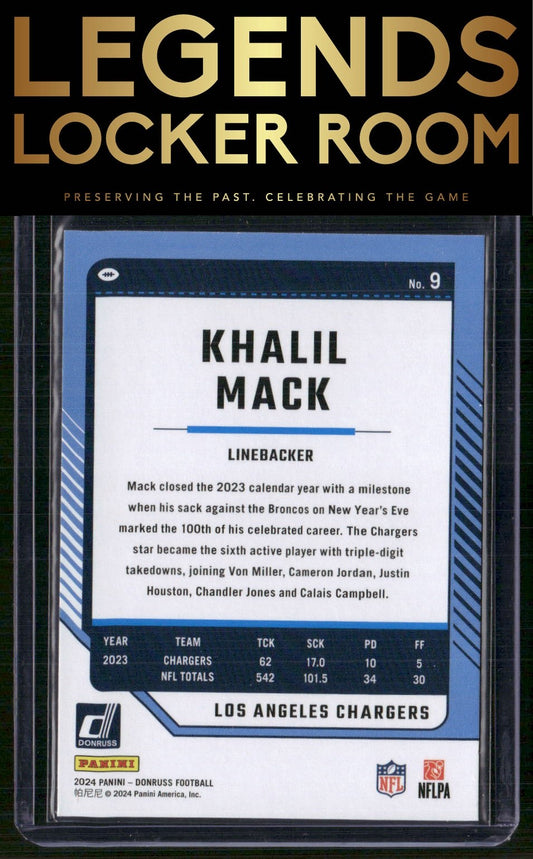 2024 Donruss #9 Khalil Mack