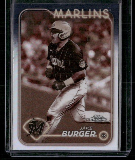 2024 Topps Chrome #108 Jake Burger Sepia Refractors