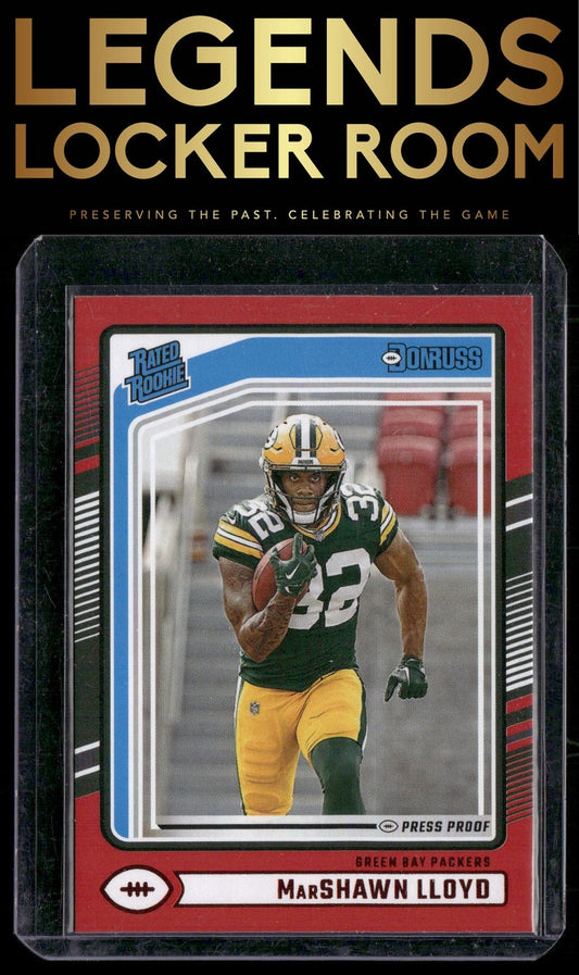 2024 Donruss #374 MarShawn Lloyd Press Proof Red