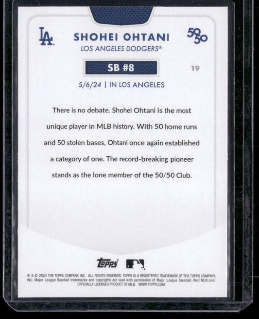 2024 Topps 50/50: Shohei Ohtani SB #8 Shohei Ohtani