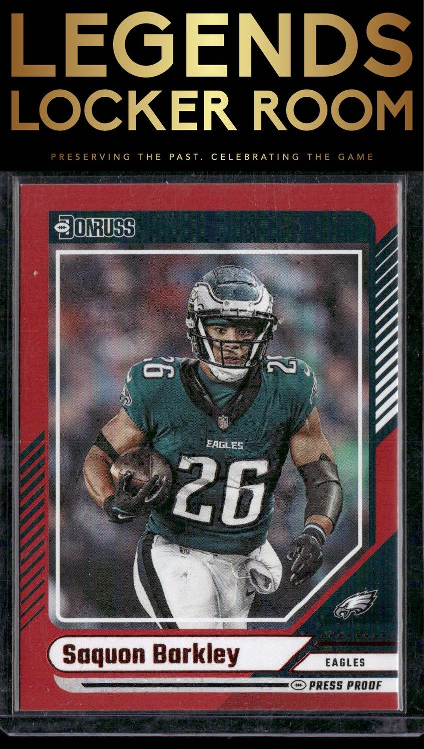 2024 Donruss #32 Saquon Barkley Press Proof Red