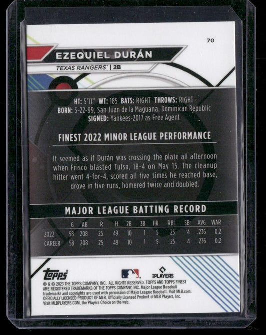 2023 Finest #70 Ezequiel Durán