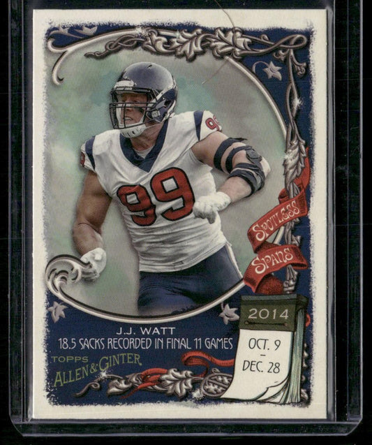 2023 Topps Composite #SS-24 J.J. Watt Spotless Spans