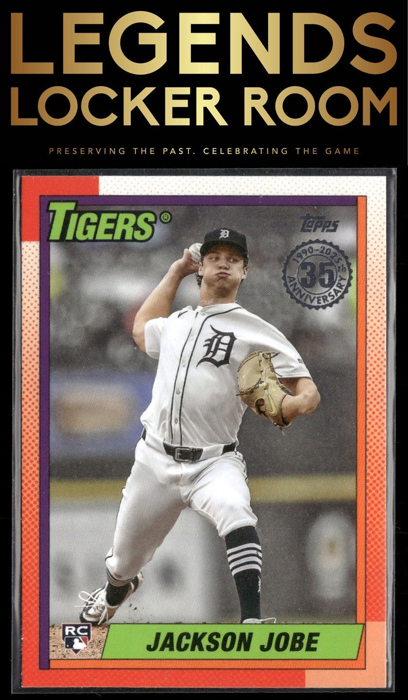 2025 Topps #90B2-44 Jackson Jobe 1990 Topps Baseball 35th Anniversary
