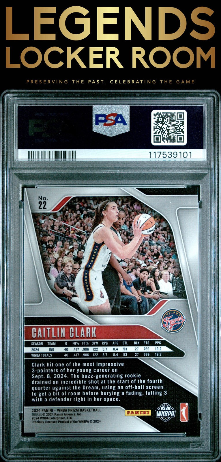 2024 Panini Prizm Wnba #22 Caitlin Clark PSA 9