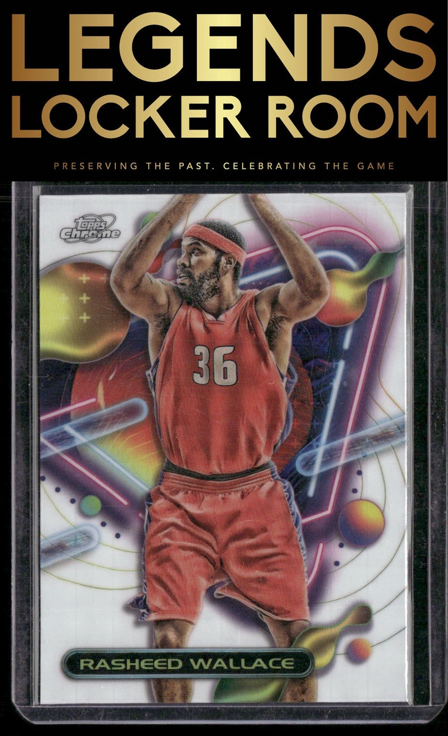 2023-24 Topps Chrome Cosmic #42 Rasheed Wallace White Hole Refractors