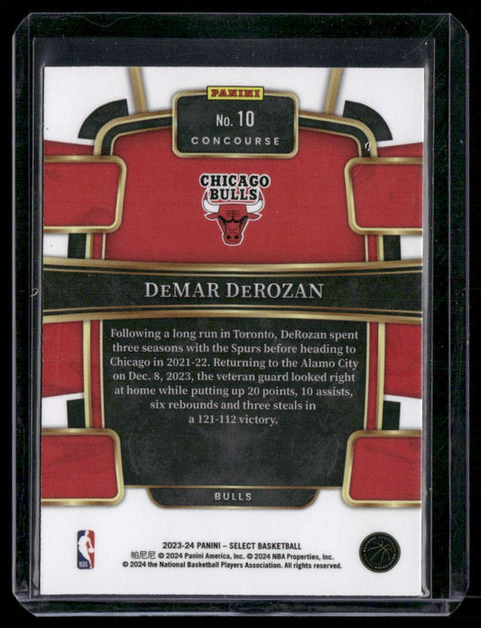 2023-24 Panini Select #10 DeMar DeRozan