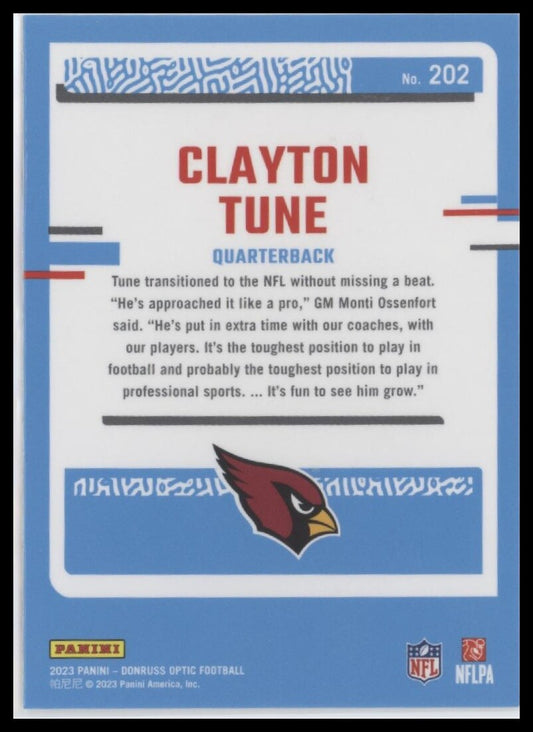 2023 Donruss Optic #202 Clayton Tune