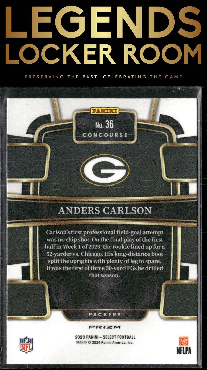 2023 Panini Select #36 Anders Carlson Silver Prizms