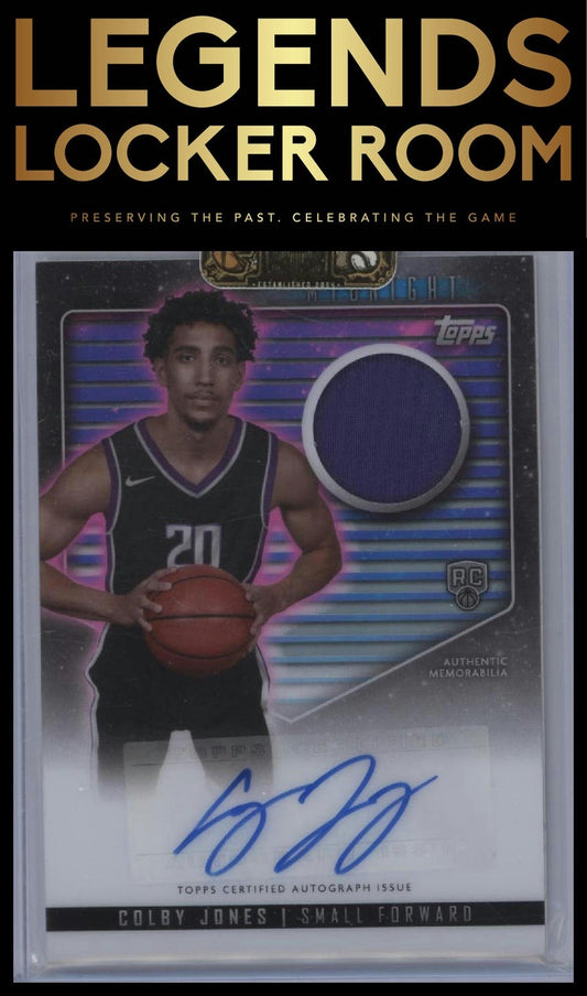 2023-24 Topps Midnight #RJA-CJ Colby Jones Rookie Jersey Autographs