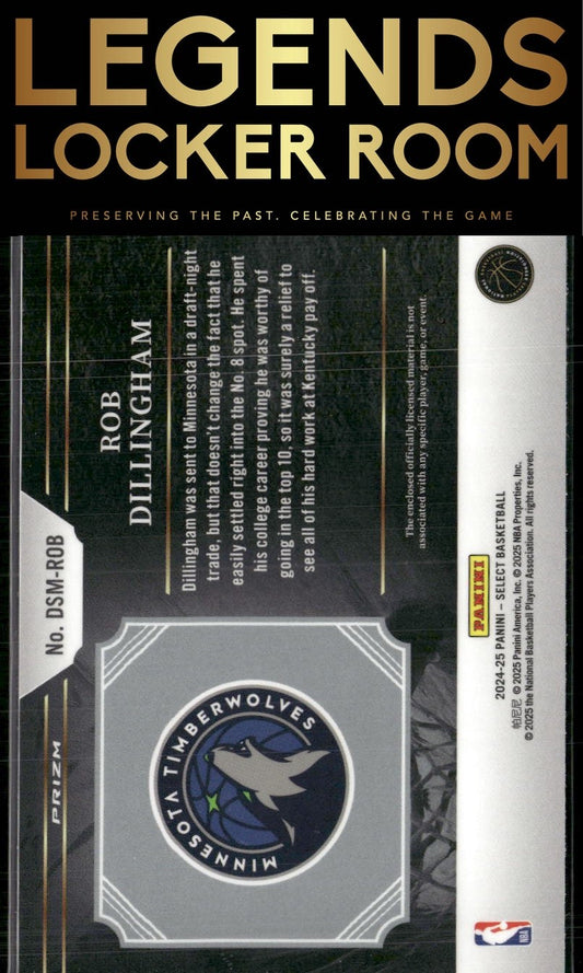 2024-25 Panini Select #DSM-ROB Rob Dillingham Draft Selections Memorabilia