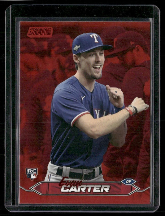 2024 Stadium Club #208 Evan Carter Red Foil