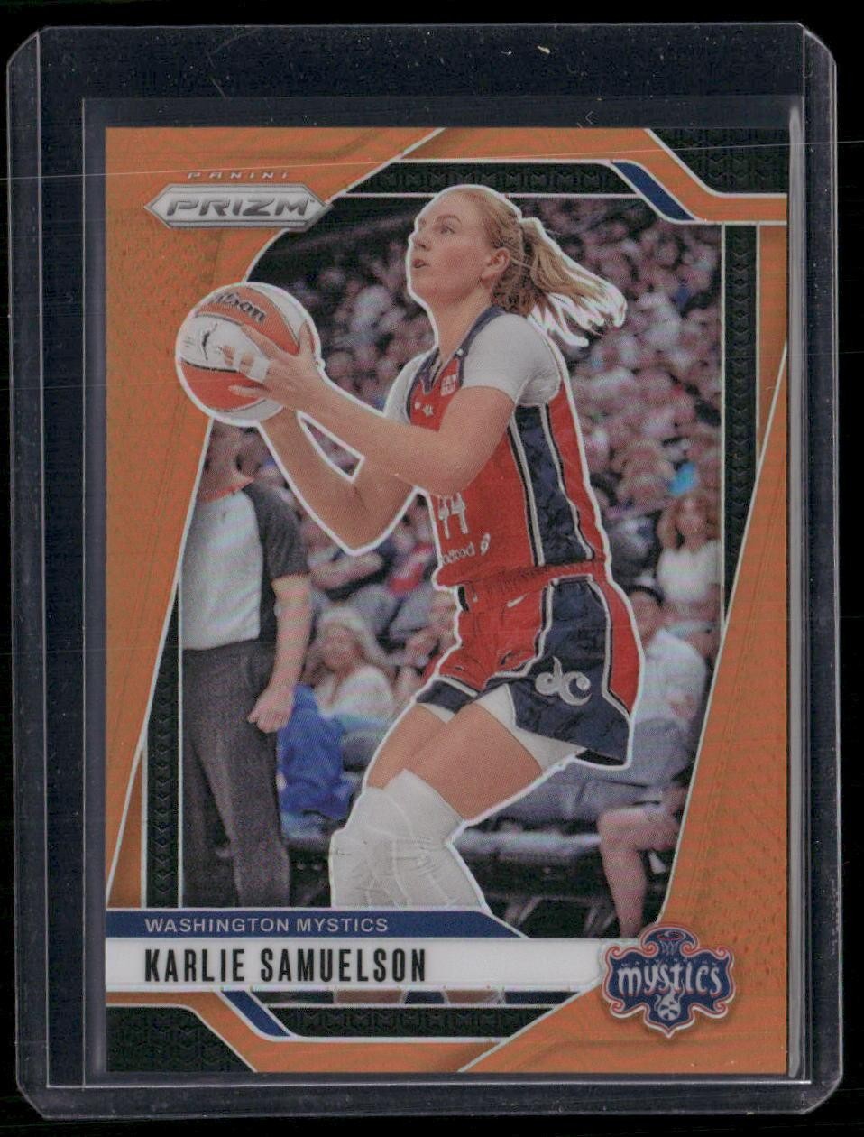 2024 Panini Prizm WNBA #82 Karlie Samuelson Orange Prizms #/99