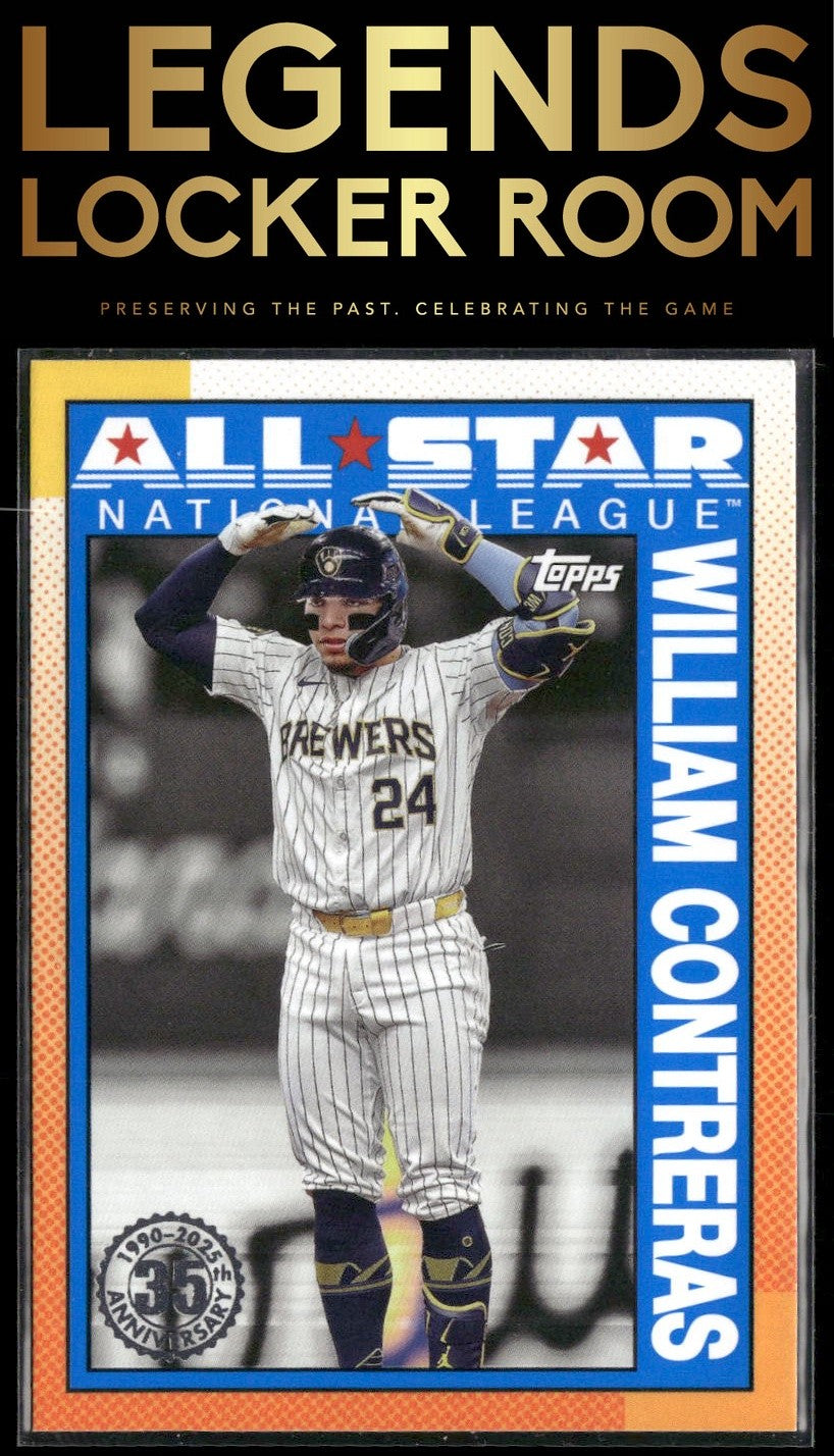 2025 Topps William Contreras 1990 Topps Baseball 35th Anniversary All-Stars