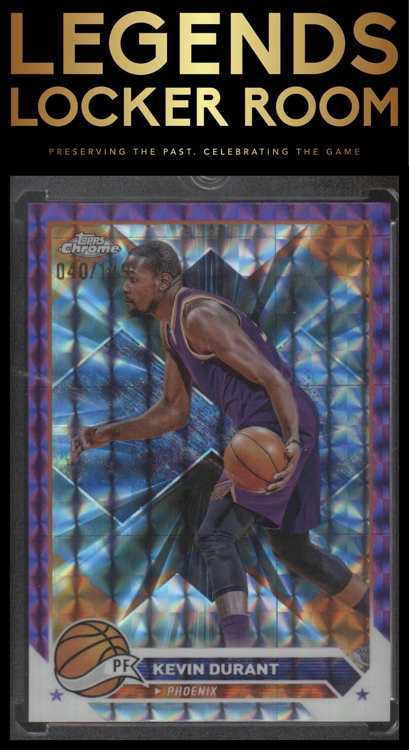 2023-24 Topps Chrome #50 Kevin Durant Purple Geometric #/119