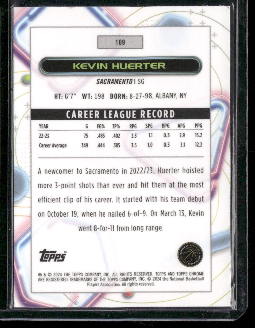 2023-24 Topps Chrome Cosmic #109 Kevin Huerter