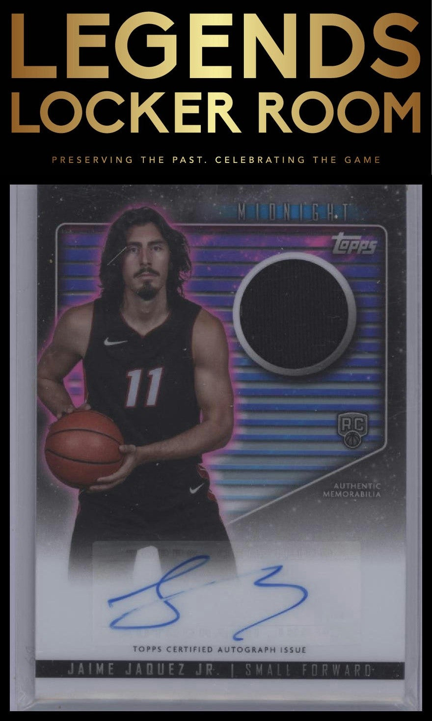 2023-24 Topps Midnight #RJA-JJJ Jaime Jaquez Jr. Rookie Jersey Autographs