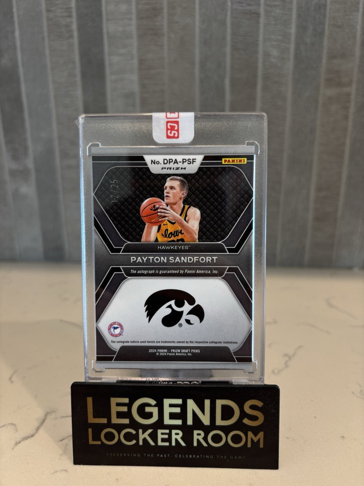 2024 Panini Prizm Draft Picks Payton Sandfort Mojo Auto /25