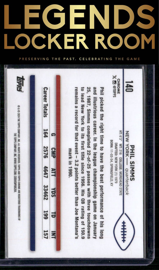 2024 Topps Chrome #140 Phil Simms