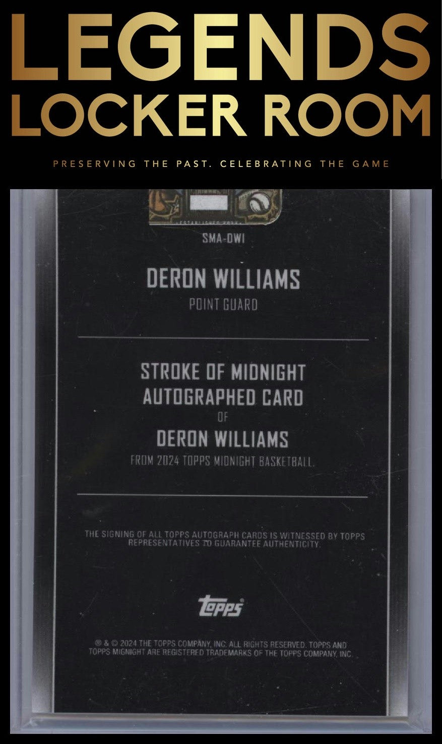 2023-24 Topps Midnight Deron Williams Stroke of Midnight Auto Twilight /199