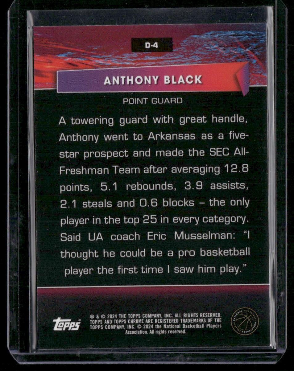 2023-24 Topps Chrome #D-4 Anthony Black Destiny
