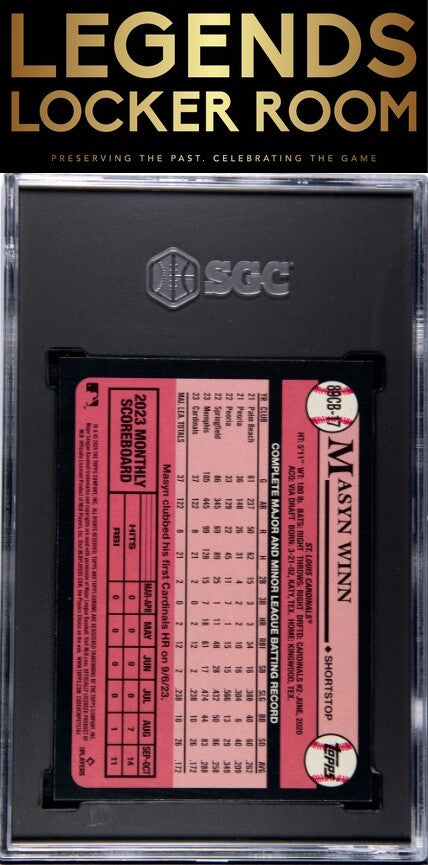 2024 Topps Chrome #89CB-17 Masyn Winn '89 Des. SGC 8