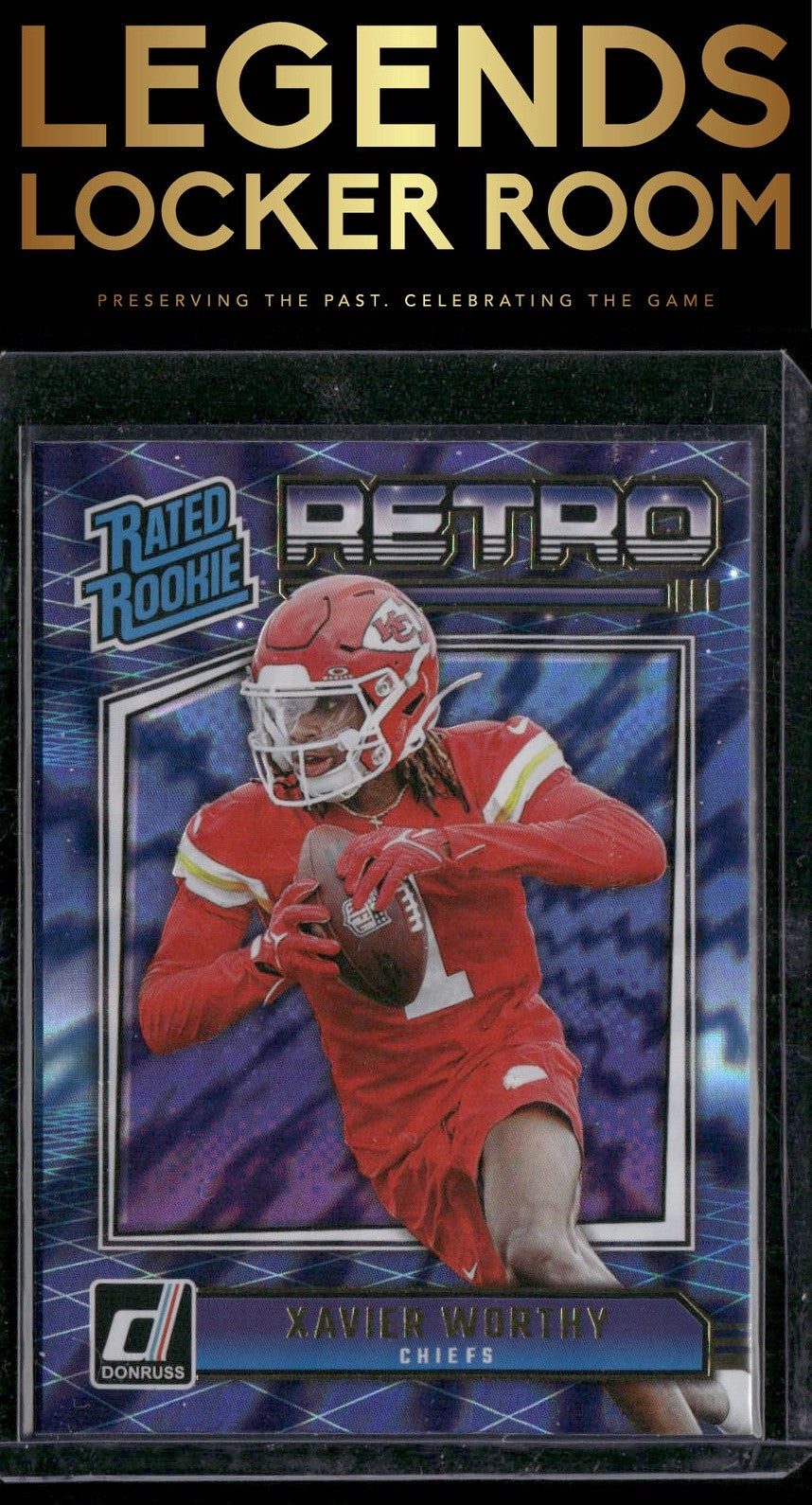 2024 Donruss #14 Xavier Worthy Rated Rookies Retro