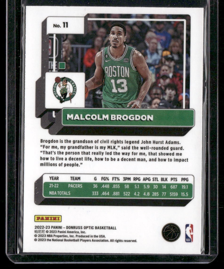 2022-23 Donruss Optic #11 Malcolm Brogdon