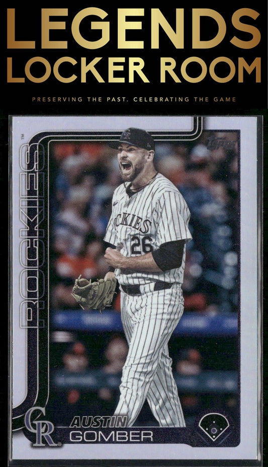 2025 Topps #640 Austin Gomber Rainbow Foil