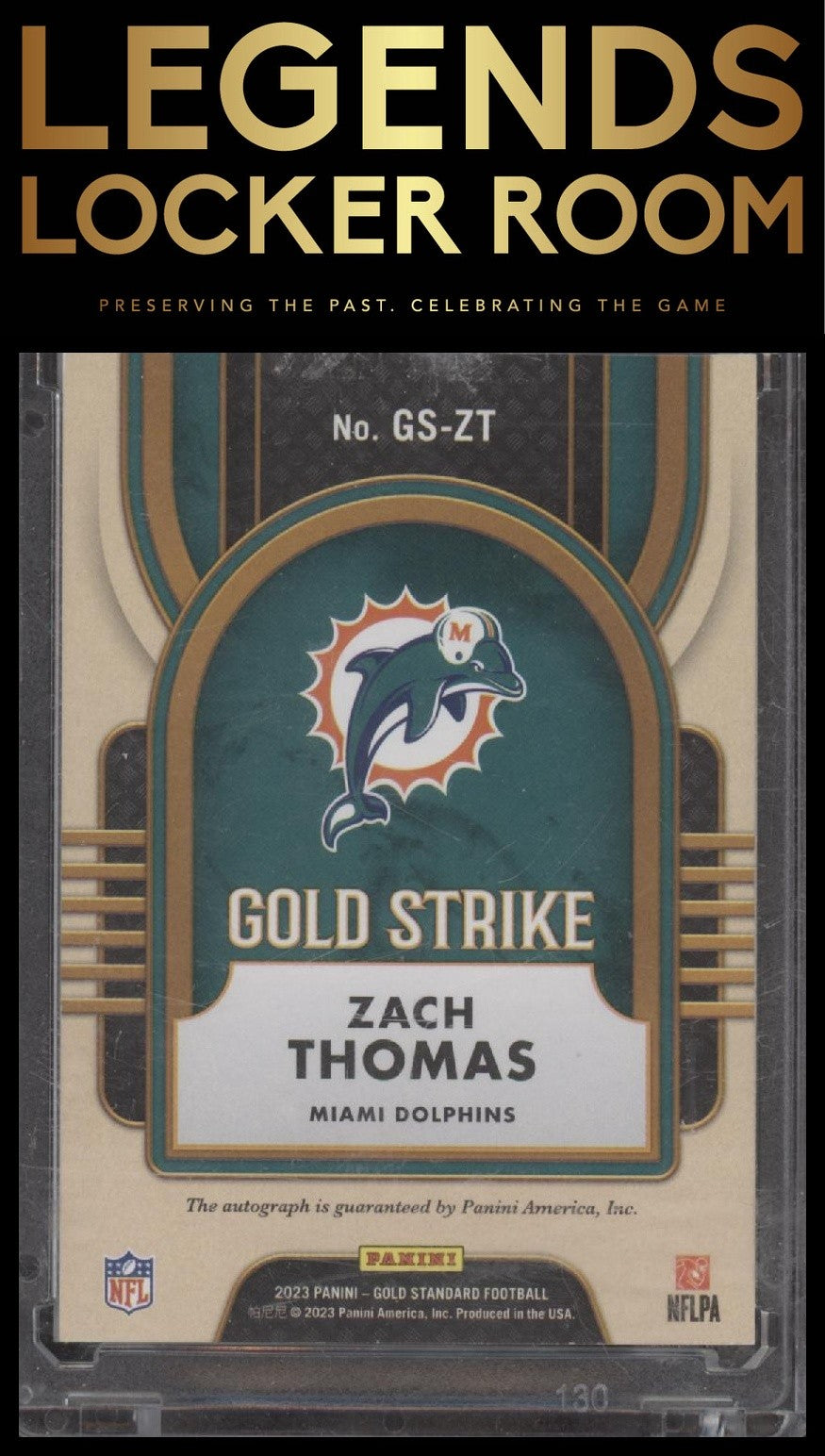 2023 Panini Gold Standard #GS-ZT Zach Thomas Gold Strike #/25