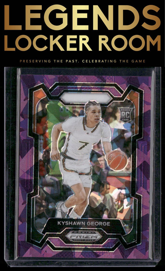 2024 Panini Prizm Draft Picks #71 Kyshawn George Prizms Purple Ice #/149