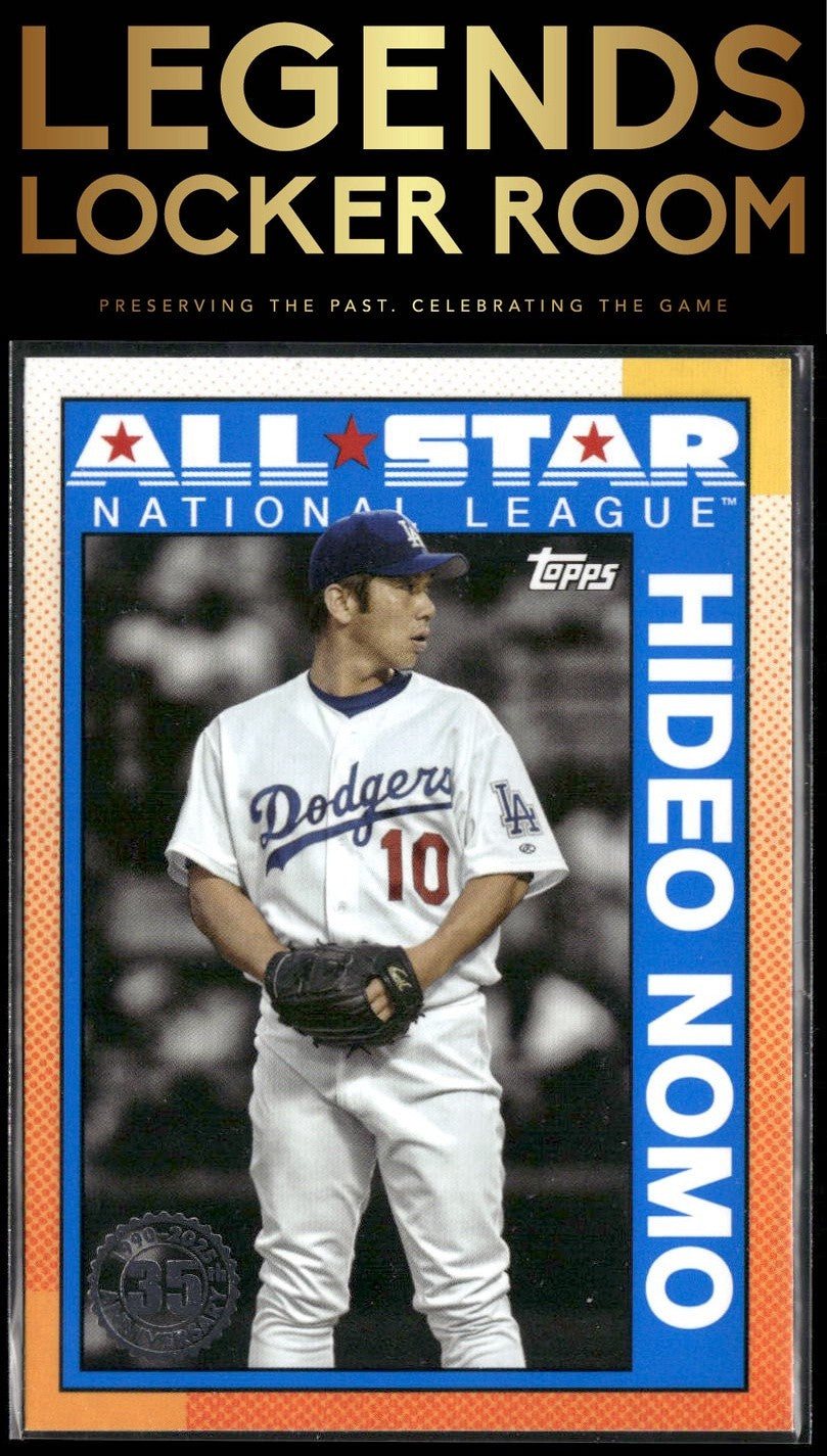 2025 Topps #90AS-28b Hideo Nomo 1990 Topps Baseball 35th Anniversary All-Stars