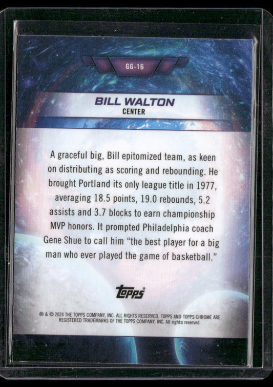 2023-24 Topps Chrome Cosmic #GG-16 Bill Walton Galaxy Greats