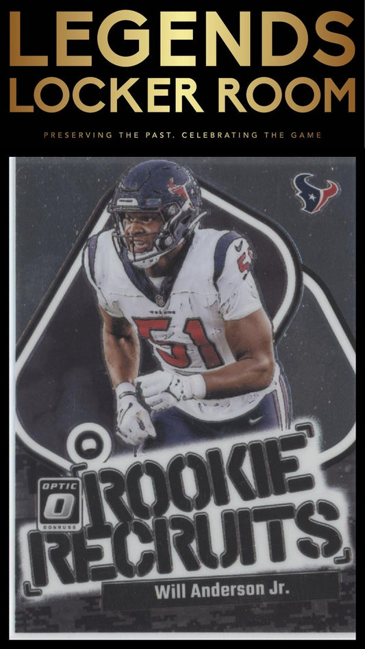 2023 Donruss Optic #18 Will Anderson Jr. Rookie Recruits
