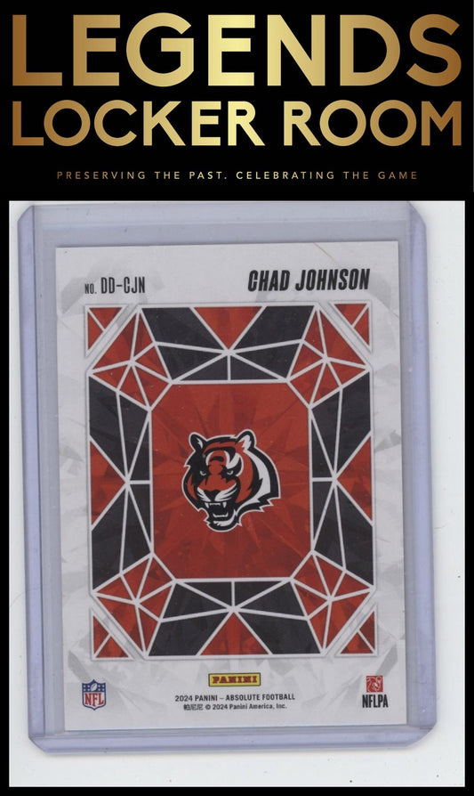 2024 Panini Absolute #DD-CJN Chad Johnson Draft Diamonds Orange Spectrum #/75