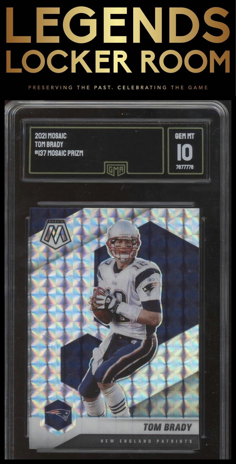 2021 Panini Mosaic #137 Tom Brady Prizm