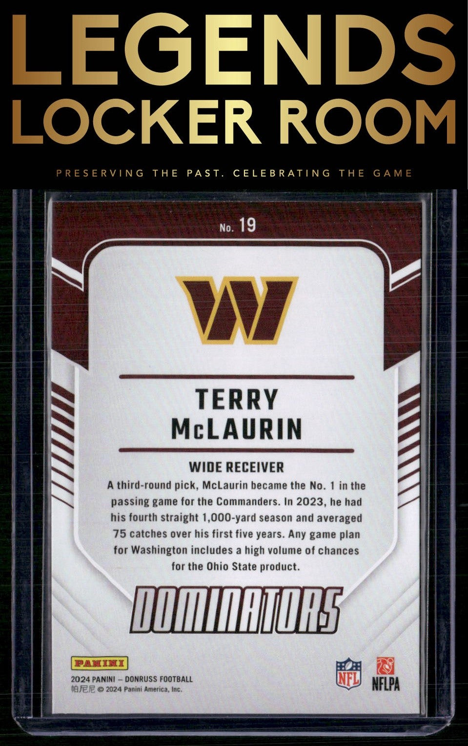 2024 Donruss #19 Terry McLaurin Dominators