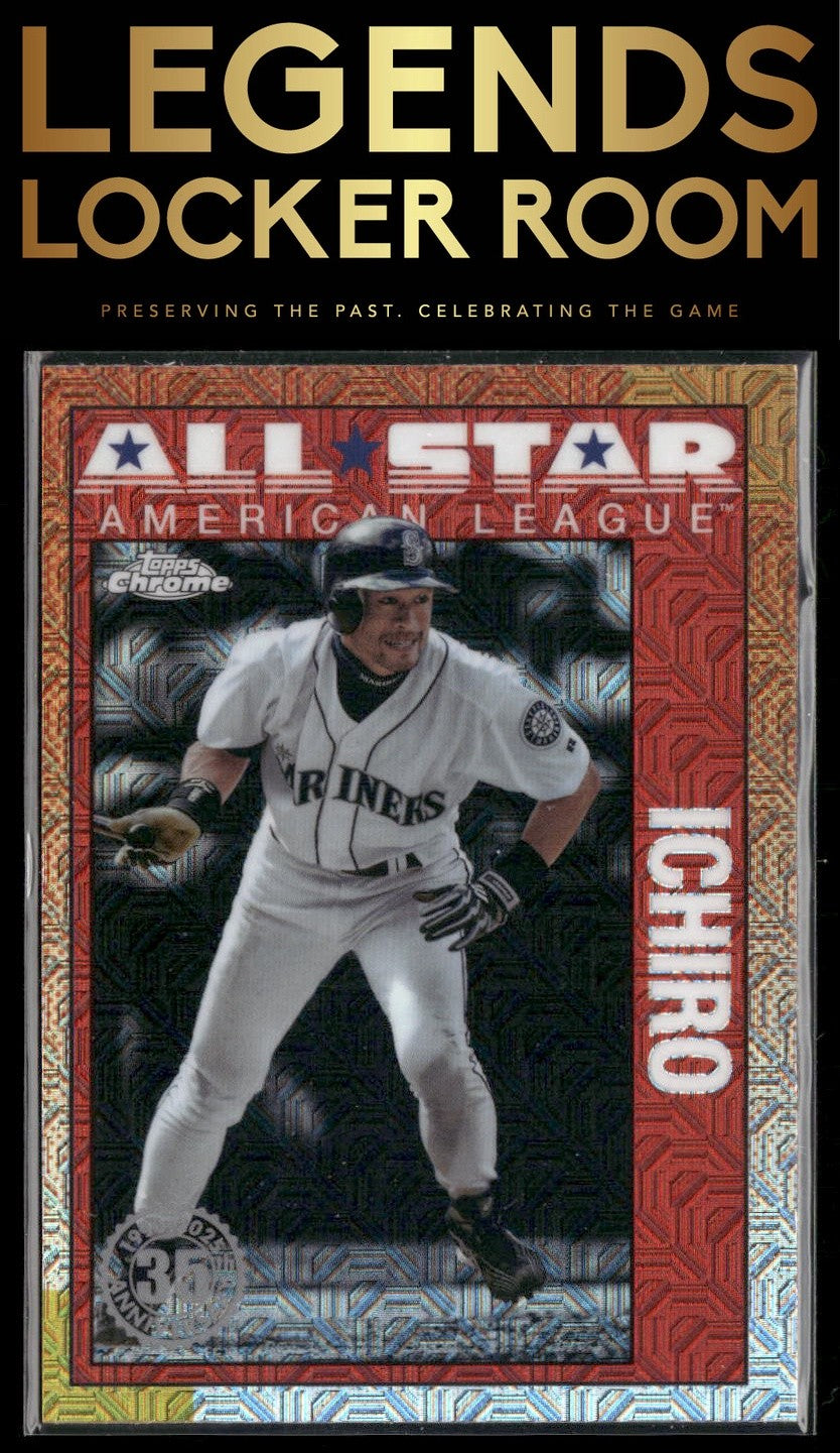 2025 Topps Ichiro 1990 Topps Baseball 35th Anniversary Chrome All-Stars Mojo
