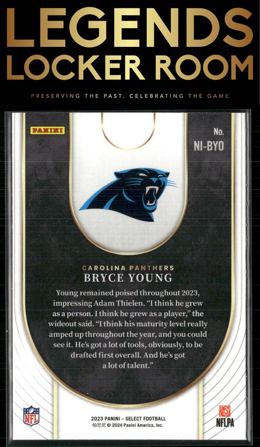 2023 Panini Select #NI-BYO Bryce Young Neon Icons