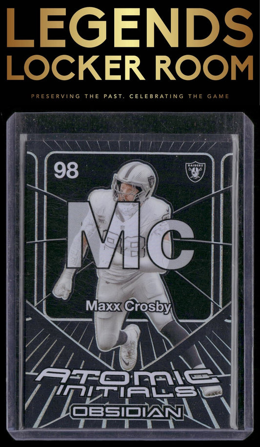 2024 Panini Obsidian #5 Maxx Crosby Atomic Initials