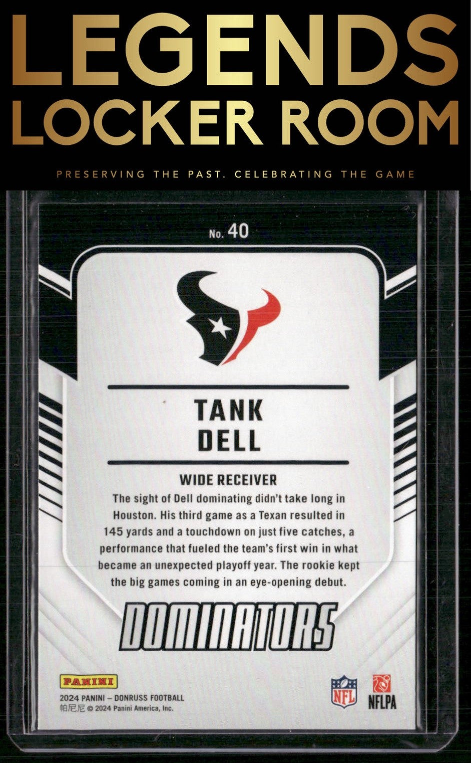 2024 Donruss #40 Tank Dell Dominators