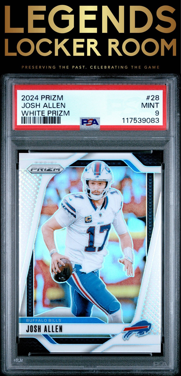 2024 Panini Prizm #28 Josh Allen White Prizm PSA 9