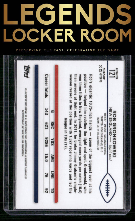 2024 Topps Chrome #121 Rob Gronkowski Refractor