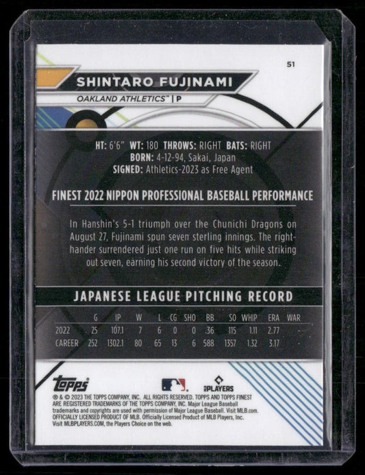 2023 Finest #51 Shintaro Fujinami