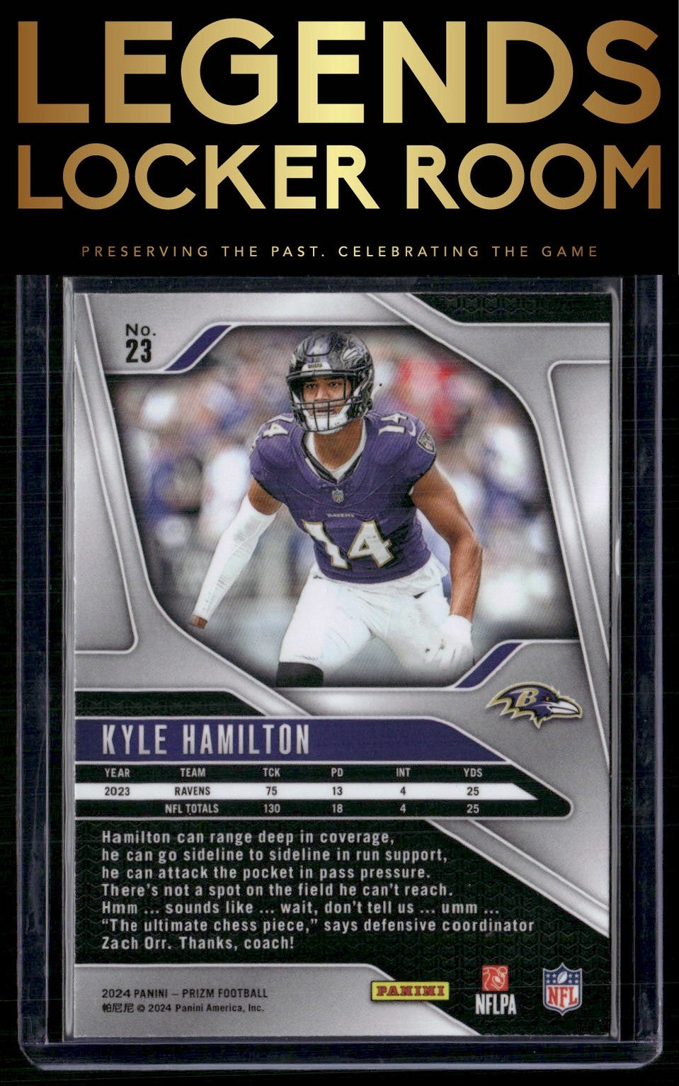 2024 Panini Prizm #23 Kyle Hamilton