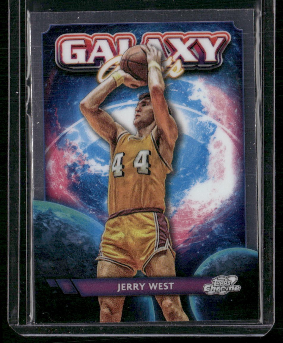 2023-24 Topps Chrome Cosmic #GG-26 Jerry West Galaxy Greats