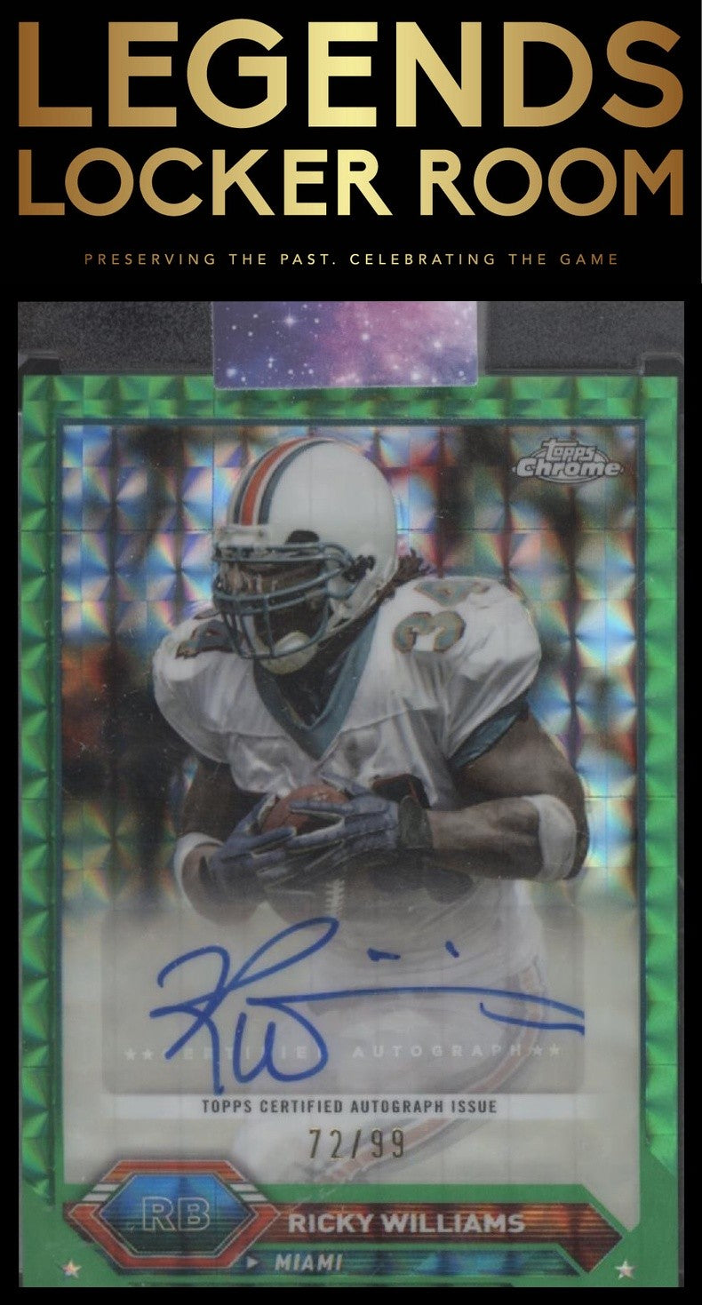 2023 Topps Composite Ricky Williams Auto Green Geometric Refractor /99