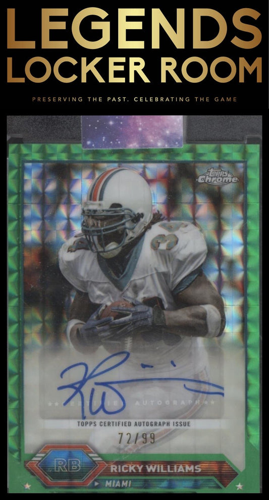 2023 Topps Composite Ricky Williams Auto Green Geometric Refractor /99